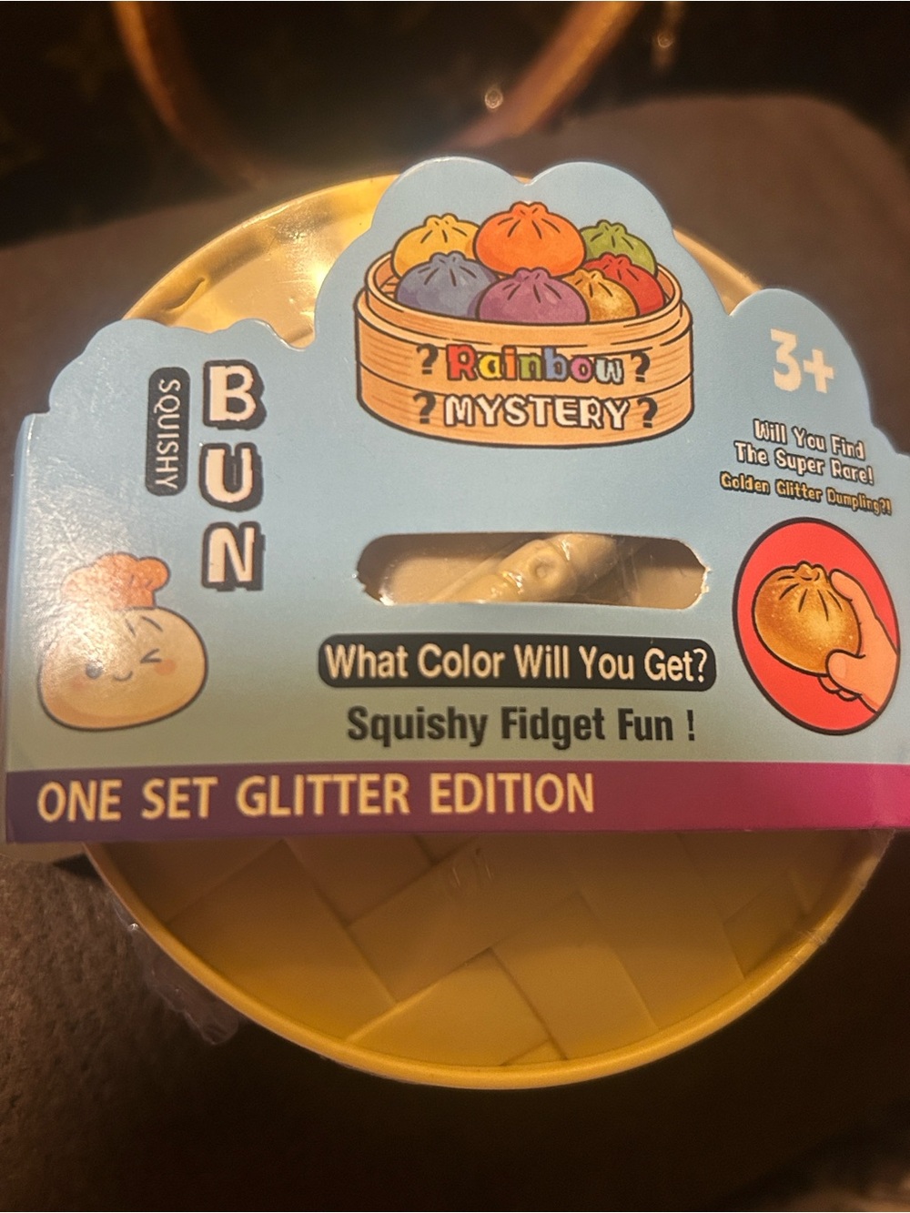 Squishy Bun Rainbow Glitter MYSTERY new